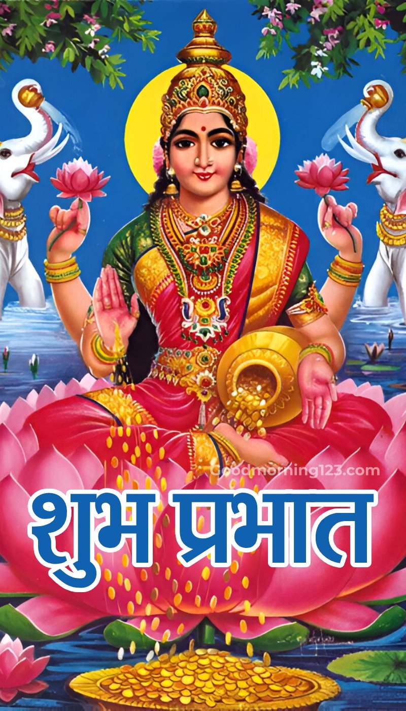 Good Morning Laxmi Goddess Image