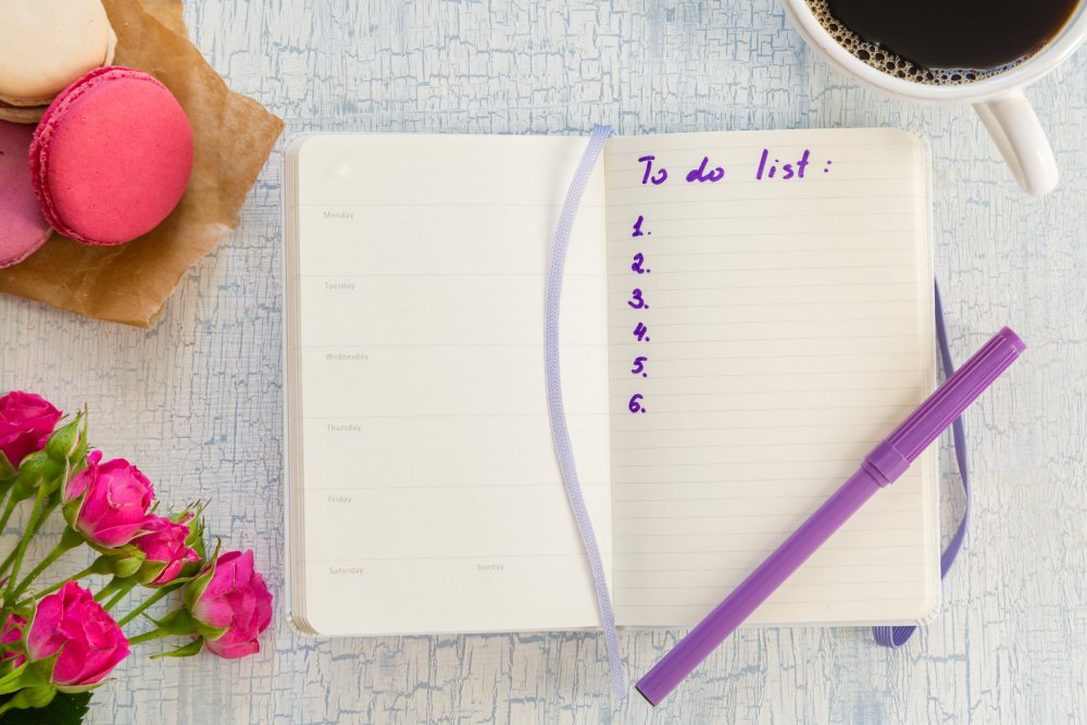 A Morning Planner With Tasks Listed, Helping To Organize The Day Ahead