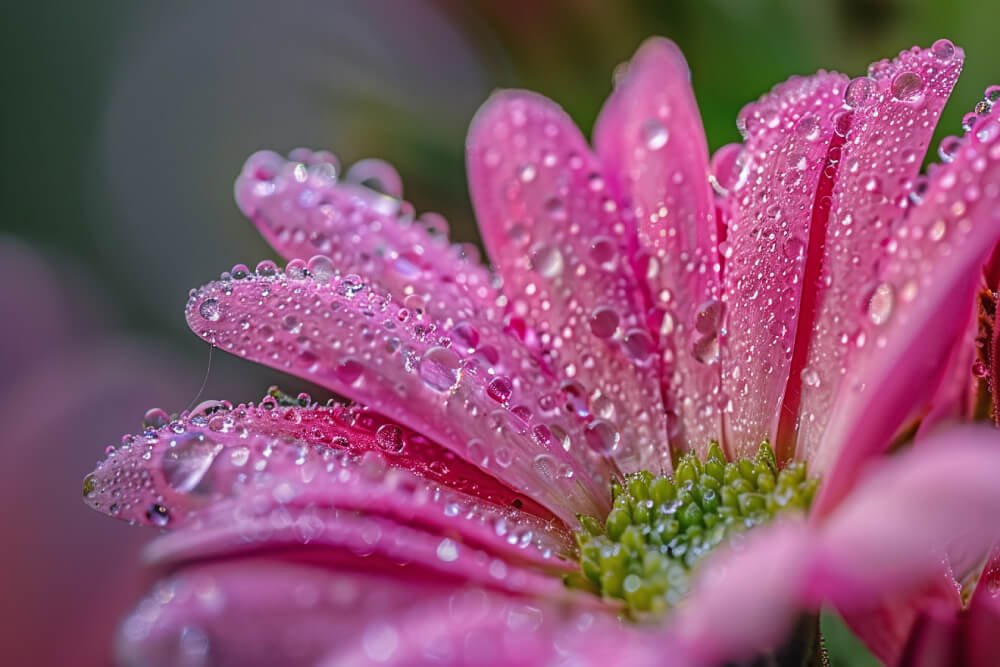 Morning Flower With Dew Representing God's Renewed Mercies Every Day.